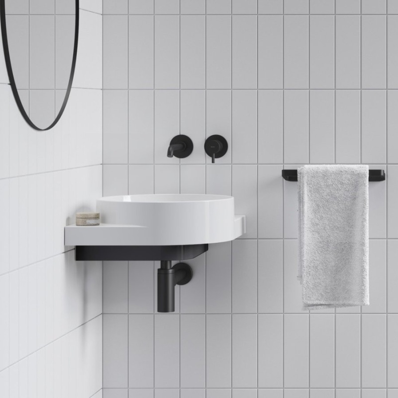 Ravak Umyvadlo Yard 45 C, bez otvoru pro baterii, bez přepadu, Grey Green šedozelená