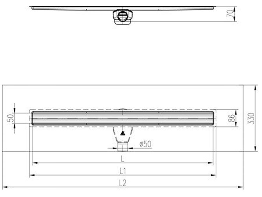 Žlab Chuděj Aquarius LZB 50 360° (s izolací)