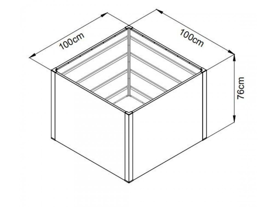 Vyvýšený záhon Lanit Plast záhon Plant