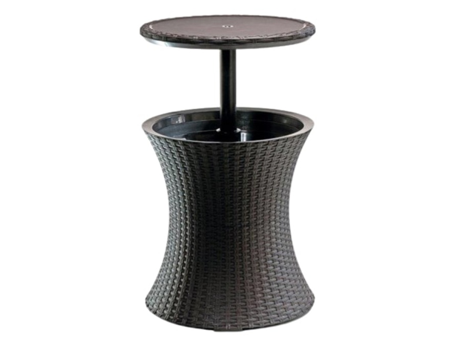 Záhradný stôl grafitový Keter Stůl Cool Bar Rattan