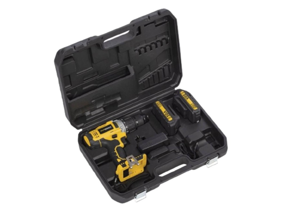 Aku vŕtačka s príklepom Powerplus POWX00445