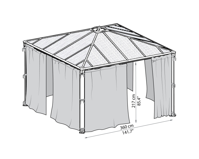 Závěsy Palram Palermo