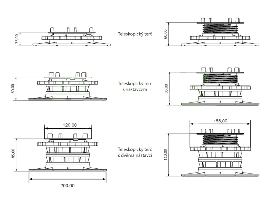 Dakota Rektifikační teleskopický terč Bismarck SD