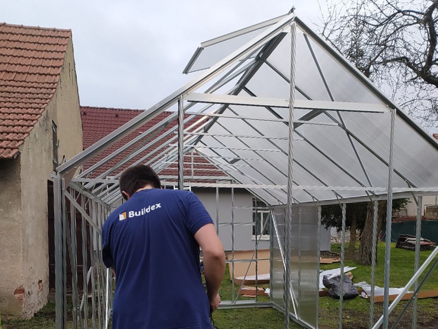 Montáže skleníků