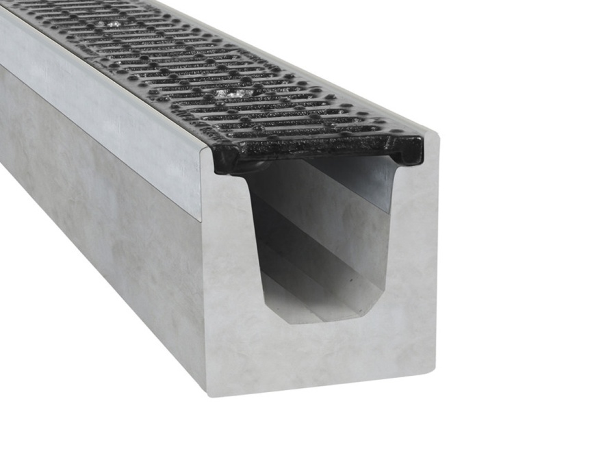 Betonový žlab s litinovou mříží Gutta C250