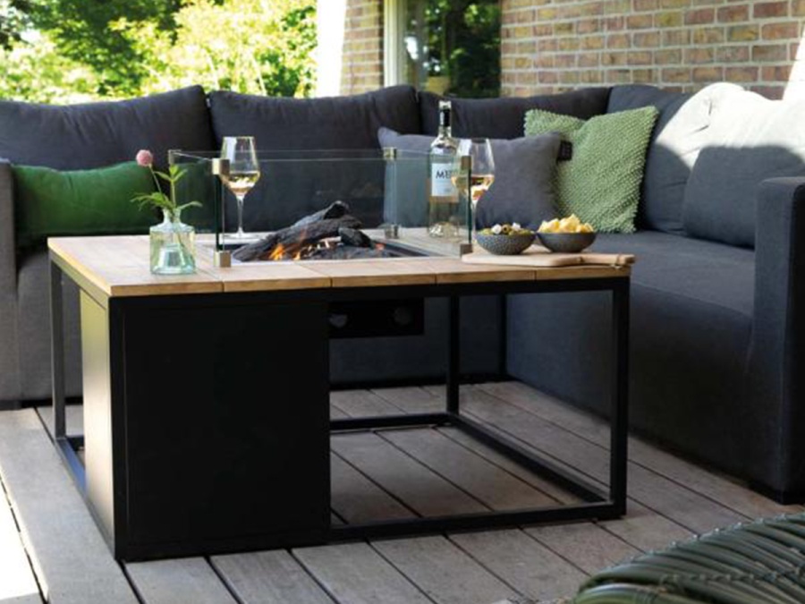 Stôl s plynovým ohniskom COSI Cosiloft 100 Wood