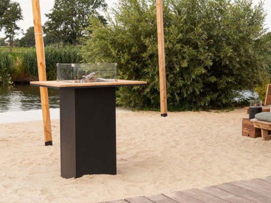 Stôl s plynovým ohniskom COSI Cosiloft 100 Wood Bar