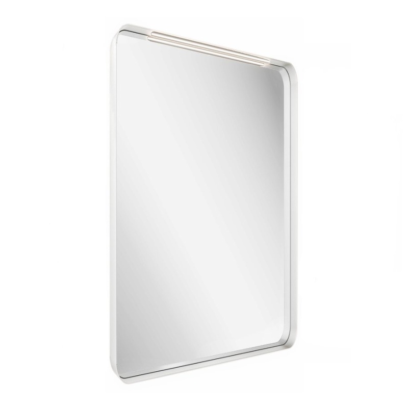 Ravak Zrcadlo Strip 90x70 s osvětlením, černá čierna