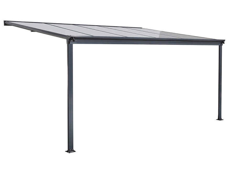 Hliníková pergola + číry PC Lanit Plast Wall