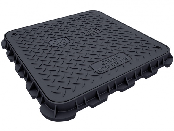 Hranatý poklop Gabex Ekodeck