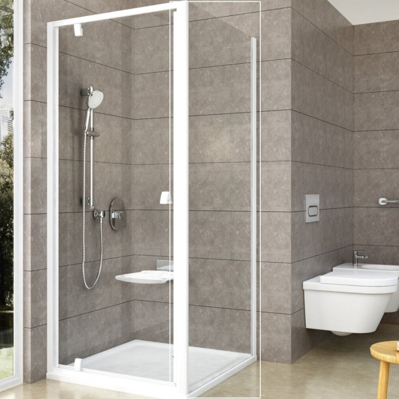 Ravak PPS 100, lesk+transparent lesklý chrom