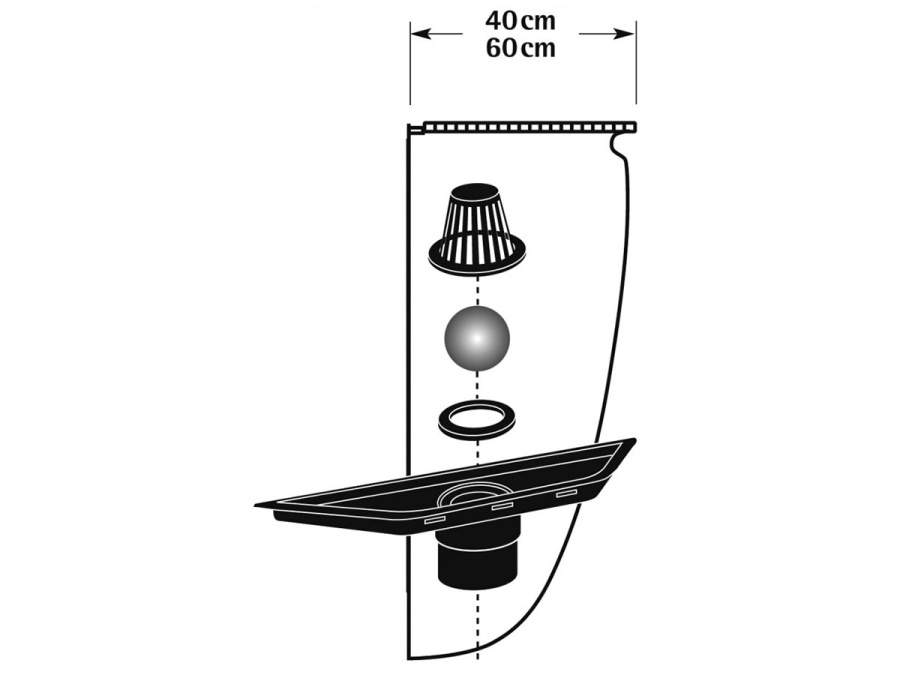 Odvodňovací Scobax přípojka Standart Pro