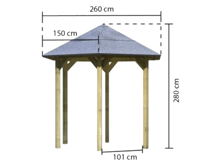 Záhradný altánok Karibu Madrid