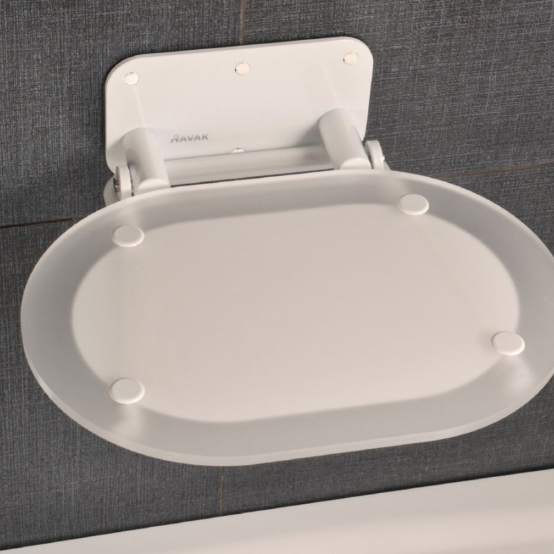 Ravak Sedátko Chrome, clear/nerez nerez