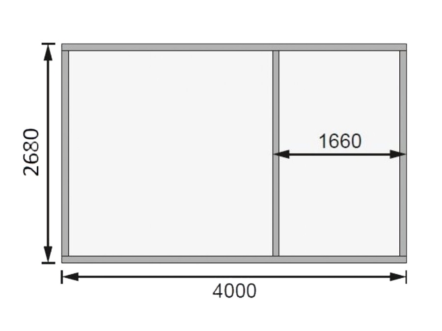 Domček Karibu Mühlentrup Plus