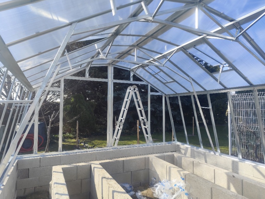 Montáže skleníků