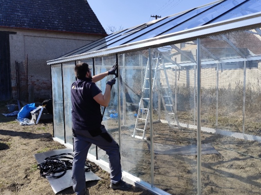 Montáže skleníků