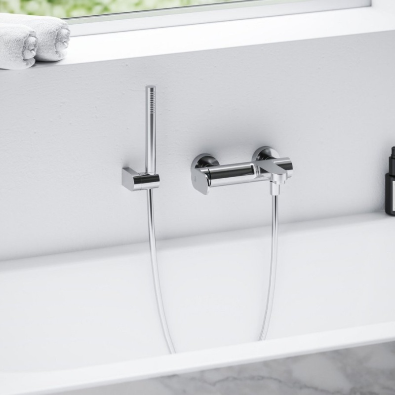 Ravak EL 022.00CR Vanová nástěnná baterie bez sprchového setu, Chrome lesklý chrom