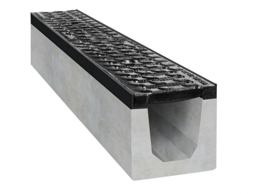 Betónový žľab s liatinovou mrežou Gutta C250