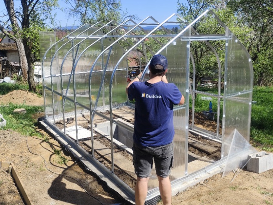 Montáže skleníků