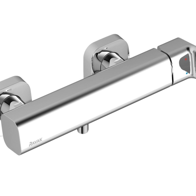 Ravak TD F 032.20BL Sprchová nástěnná baterie bez sprchového setu, černá čierna