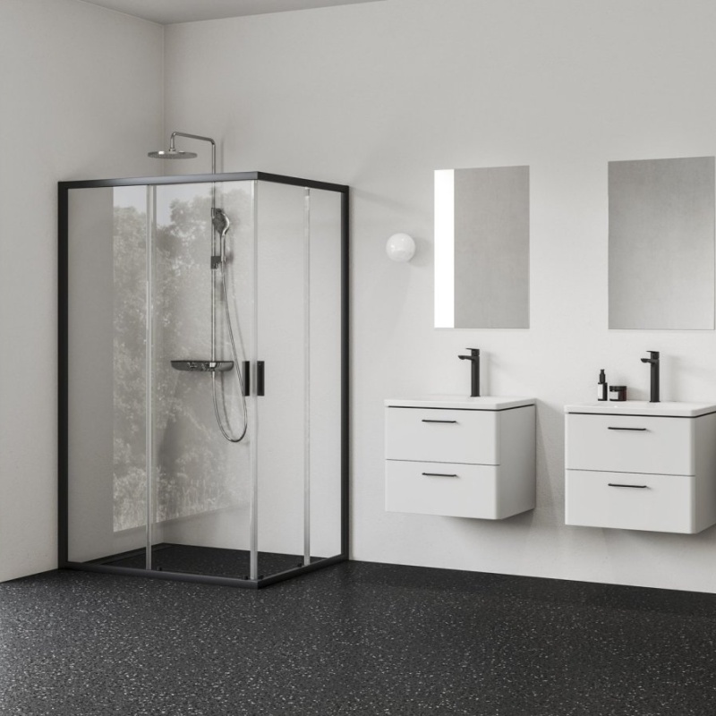 Ravak NBLRV2K 120, bílá matná+transparent Bílá matná