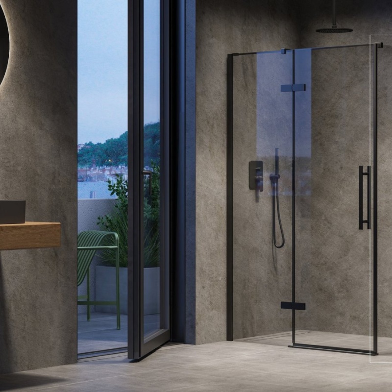 Ravak COPS 90, bílá matná+transparent Bílá matná