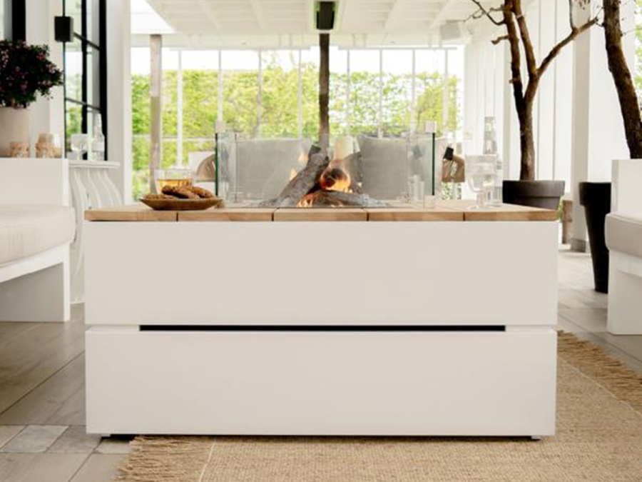 Stôl s plynovým ohniskom COSI Cosipure 100 Wood