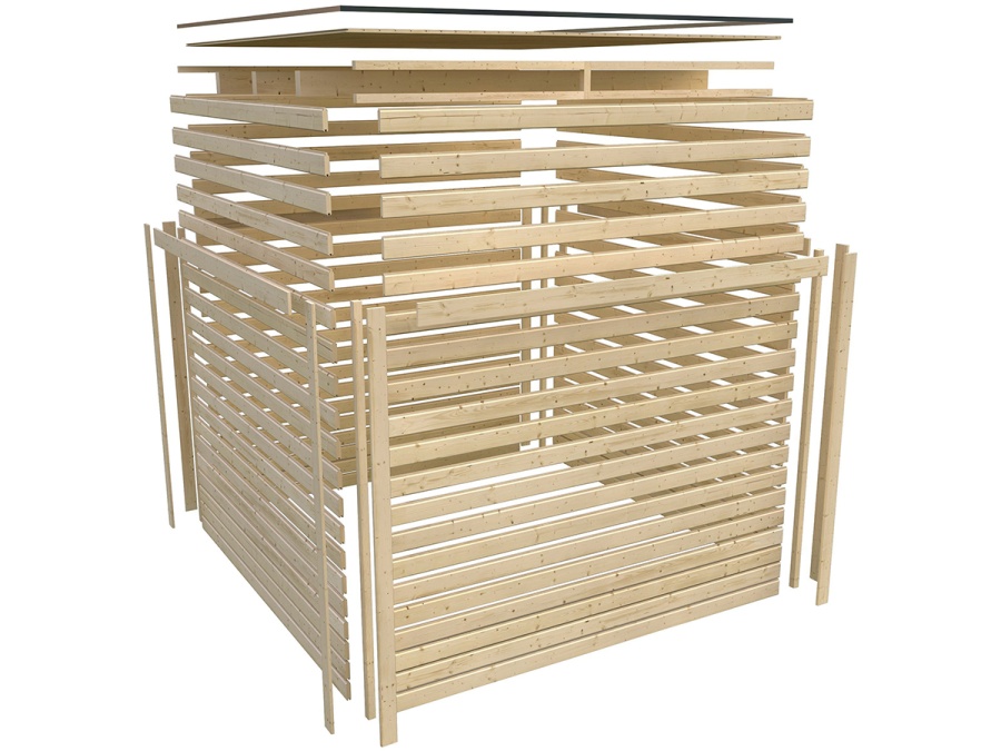 Domek Karibu Qubic Side