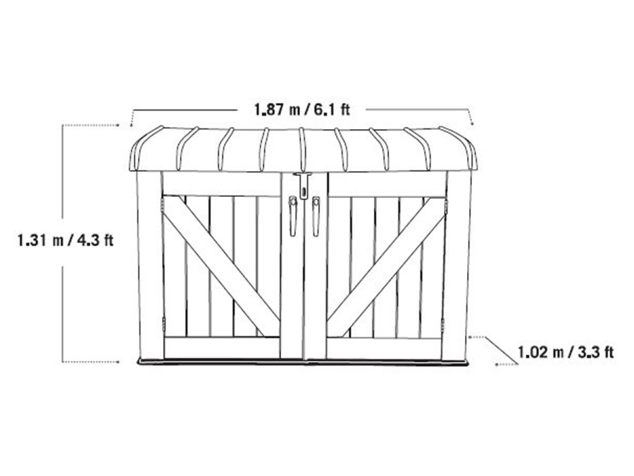 Úložná box Lifetime Box Horizontal