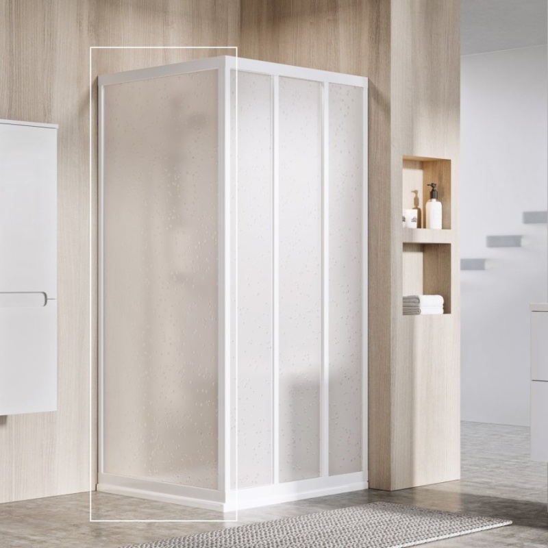 Ravak APSS 90 198, satin+grape svetlo šedá