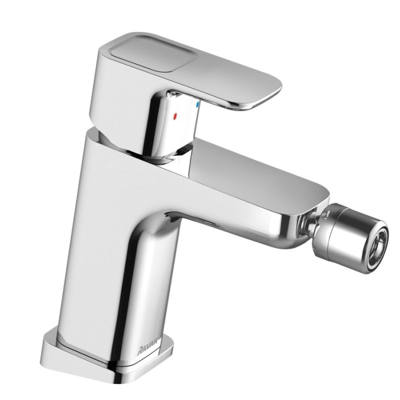 Ravak TD 055.00CR Bidetová stojánková baterie 145 mm s výpustí, chrom lesklý chrom