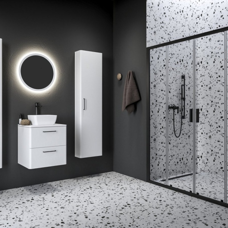 Ravak NBLDP4 140, lesk+transparent lesklý chrom