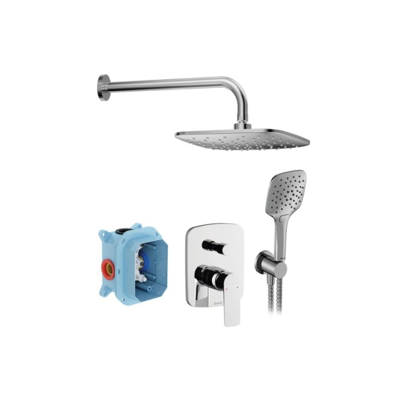 Ravak CL 091.00CR Sprchový podomítkový set, chrom lesklý chrom