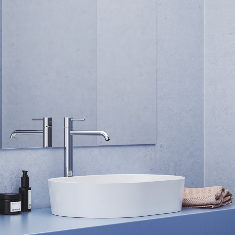 Ravak ES 015.60RGB Umyvadlová stojánková baterie 340 mm bez výpusti, Rose Gold Brushed růžovozlatá