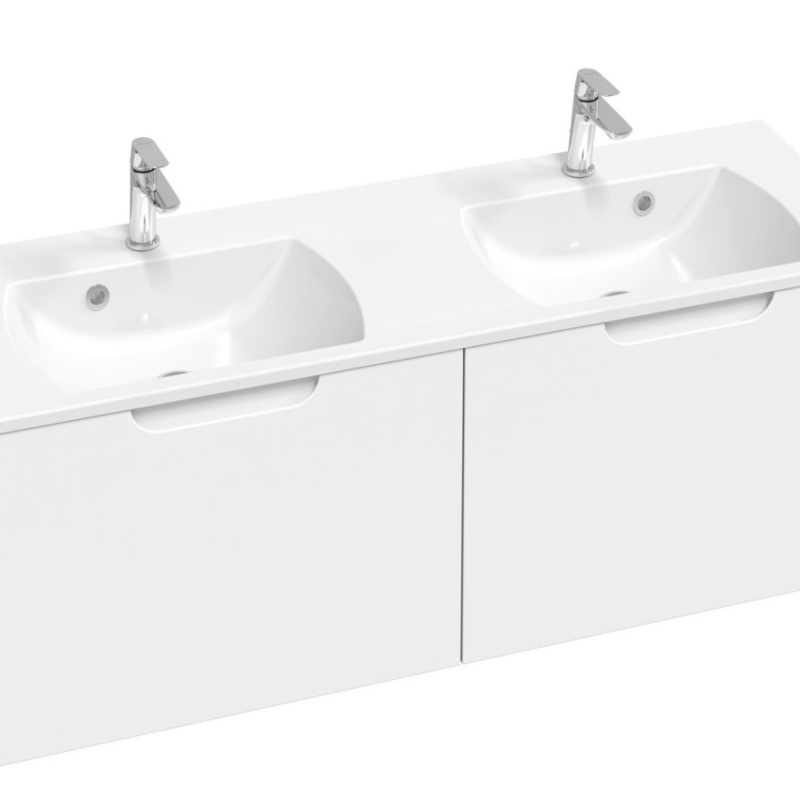 Ravak SD Classic II 130 skříňka pod dvojumyvadlo bílá/šedá bílá / šedá